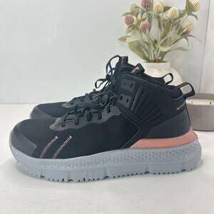 Timberland Pro Setra Mid Composite Safety Toe Black Grey Rose Womens 8 Wide NWOB